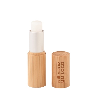 Bálsamo labial de baunilha em bambu
