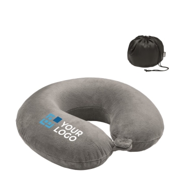 Almofada de viagem de espuma com bolsa