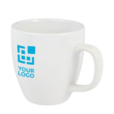 Caneca de cerâmica com acabamento brilhante