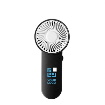 Ventilador de mão de várias cores com botão na lateral