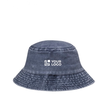 Chapéu tipo bob de 100% algodão respirável com efeito de lavagem