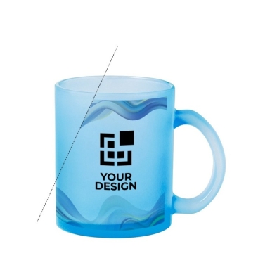 Caneca de vidro em várias cores para sublimação 350ml vista principal