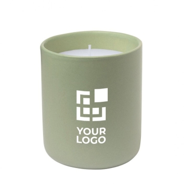 Vela com aroma a baunilha em elegante frasco de cerâmica