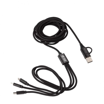 Conjunto de cabos de carregamento de nylon com várias conexões