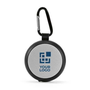Coluna sem fio com grade personalizável e mosquetão
