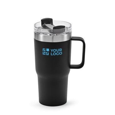 Copo térmico de aço inoxidável reciclado com tampa giratória 490ml