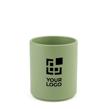 Caneca de cerâmica com acabamento mate elegante sem pegas 210ml