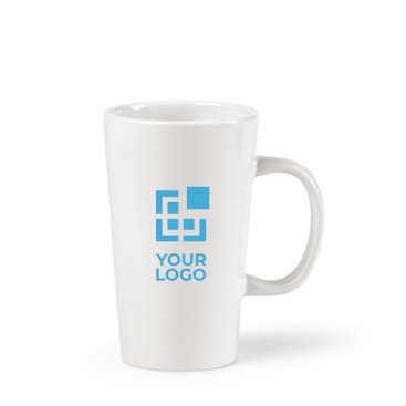 Caneca com corpo de cerâmica e alça grande 270ml
