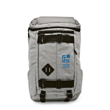 Mochila de RPET com bolsos ocultos e múltiplas presilhas 20L