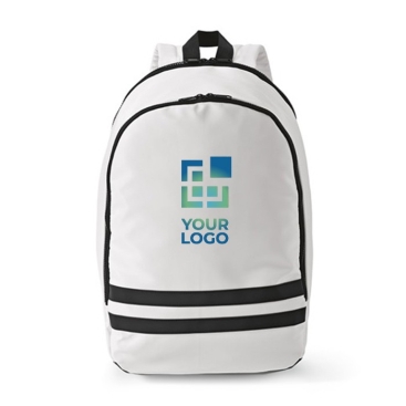 Mochila de RPET com bolso para portátil e faixas refletoras 18L