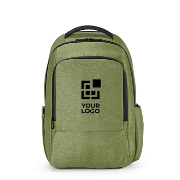 Mochila impermeável bicolor de nylon reciclado para portátil 15,6''