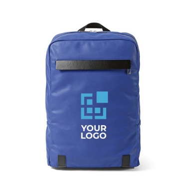 Mochila de algodão reciclado com detalhes em couro reciclado 340 g/m2