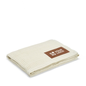 Manta de algodão reciclado com patch personalizável 200 g/m2