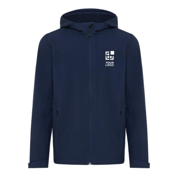 Casaco softshell de homem casual fit 300 g/m2 Iqoniq cor azul-marinho vista principal