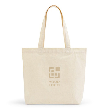 Saco de algodão reciclado e RPET com alças longas 280 g/m2