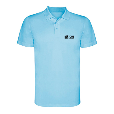 Polo técnico de manga curta de poliéster piqué 150 g/m2 Roly Direct Monzha 