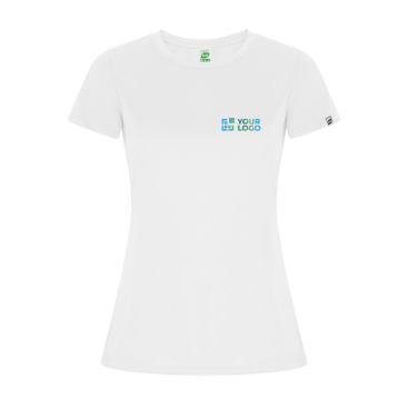T-shirt técnica de poliéster reciclado para mulher 135 g/m2 Roly Direct Imola 