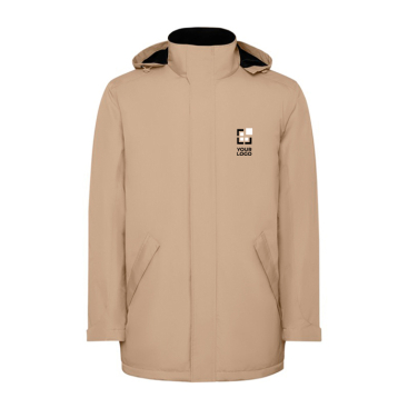 Parka de poliéster reciclado impermeável 400 g/m2 Roly Direct America 