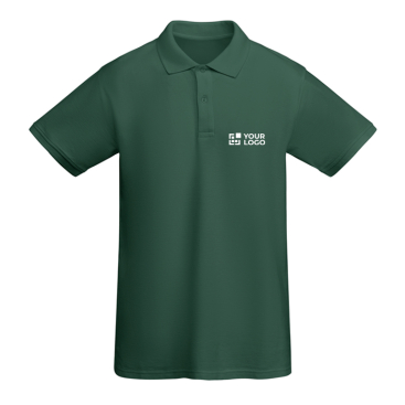 Polo de manga curta de algodão orgânico 210 g/m2 Roly Direct Prince 