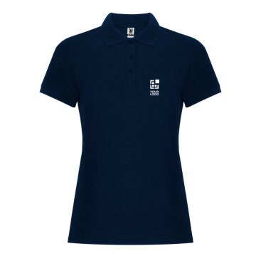 Polo slim de algodão e poliéster para mulher Roly Direct Pegaso Premium 