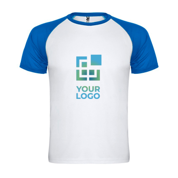 T-shirt desportiva de poliéster bicolor 140 g/m2 Roly Direct Indianapolis 