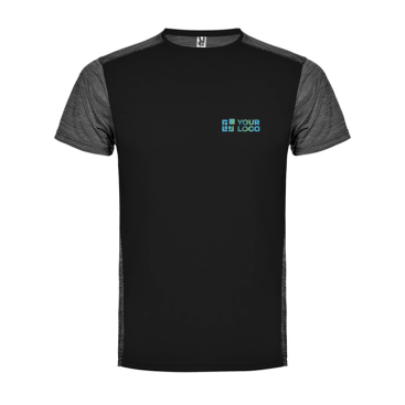 T-shirt técnica de manga curta, poliéster 135 g/m2 Roly Direct Zolder 