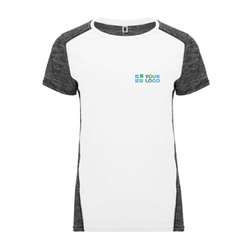 T-shirt técnica de poliéster bicolor para mulher 135 g/m2 Roly Direct Zolder 