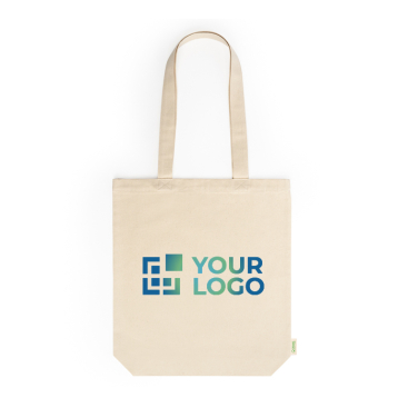 Saco de algodão orgânico com fole e asas compridas 70 cm 280 g/m2