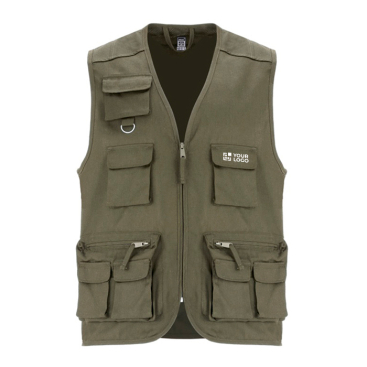 Colete de trabalho multibolsos de algodão e poliéster 200 g/m2 Roly Venera 