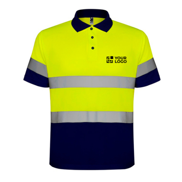 Polo de trabalho de alta visibilidade de poliéster 170 g/m2 Roly Polaris 