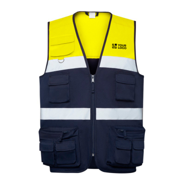 Colete de trabalho, alta visibilidade, multibolsos 200 g/m2 Roly Beta 