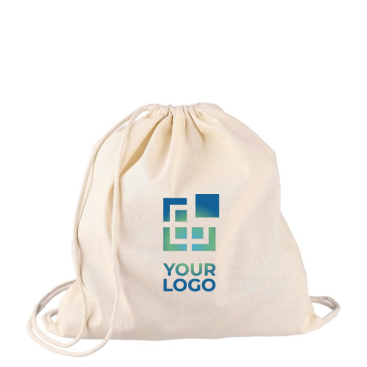 Mochila de cordão de algodão natural Oeko-Tex® 150 g/m2
