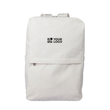 Mochila clássica de poliéster e algodão reciclado para portátil 15''