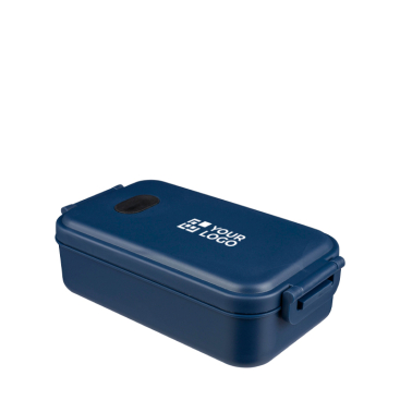 Lancheira de plástico apta para micro-ondas com fecho de encaixe 800ml