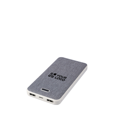 Bateria externa retangular em plástico reciclado e RPET 10.000 mAh