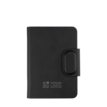 Porta-passaporte com localizador em pele sintética reciclada