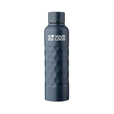 Garrafa de aço inoxidável com textura geométrica 800ml
