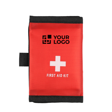 Kit de primeiros socorros com fecho de velcro e pega rPET 600D