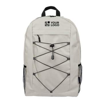 Mochila desportiva com fitas elásticas e redes laterais