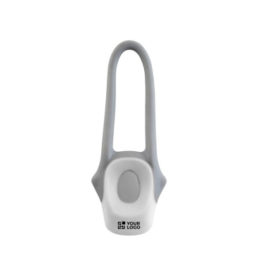 Luz para bicicleta com 2 luzes LED e pega de silicone para fixar
