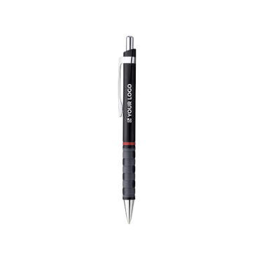 Caneta rotring de plástico com pega antiderrapante de tinta azul
