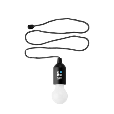 Lâmpada LED personalizável colorida com cordão elegante a condizer