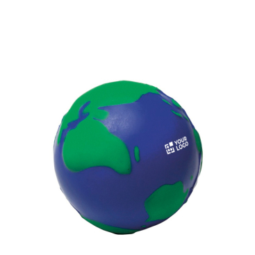 Bola anti-stress de PU em forma de globo terrestre para personalizar