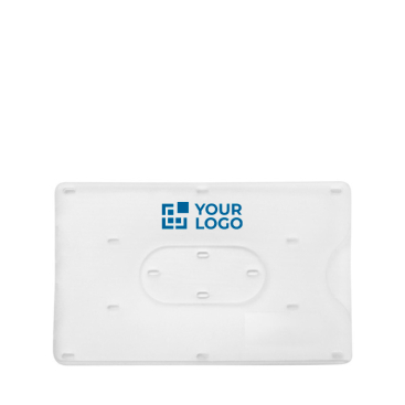 Porta-identificação de plástico transparente para uma credencial