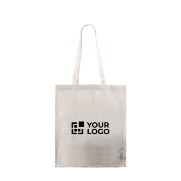 Saco de algodão canvas reciclado com asas compridas 240 g/m2