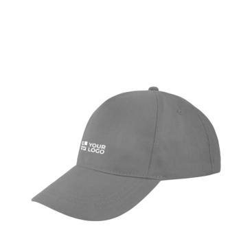 Clássico boné de 5 painéis 100% algodão e fecho de velcro