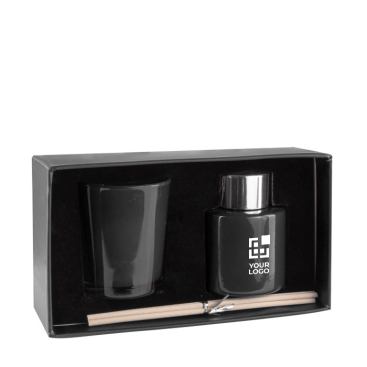 Set de ambientador de 50 ml e vela perfumada
