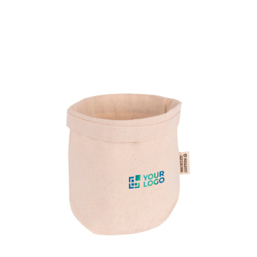 Saco de pão publicitário de algodão de cor natural 280 g/m2 Bread