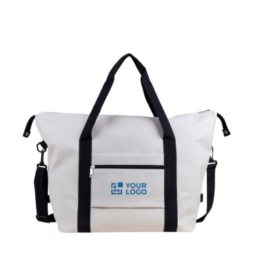 Saco de couro sintético para viagem com manga para trolley