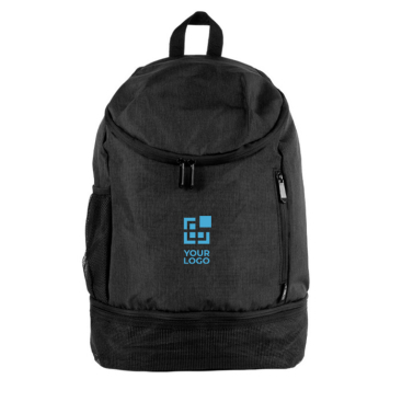 Mochila de poliéster para desporto com compartimento para calçado
